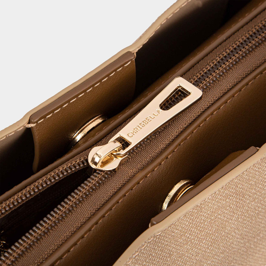 Dual-Tone Handbag