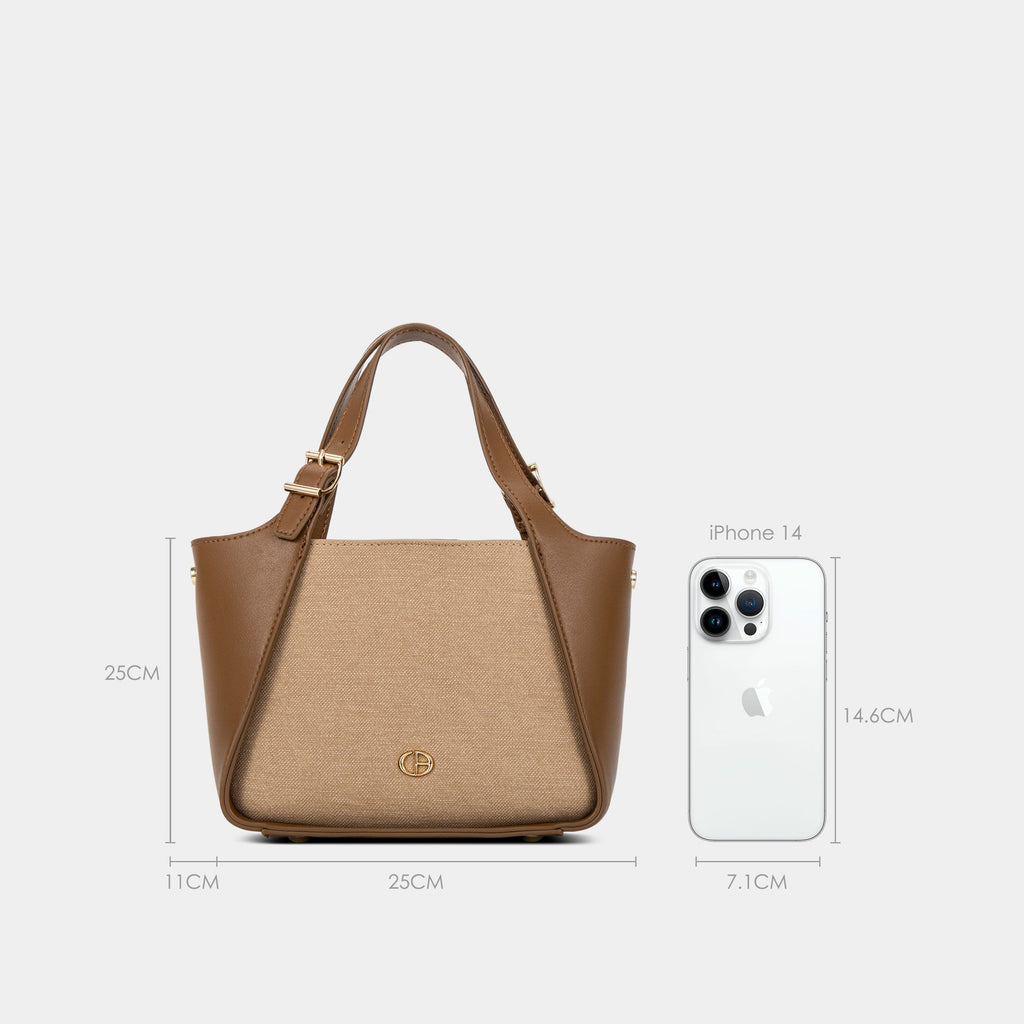 Dual-Tone Handbag